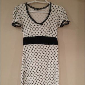 Paper Doll Prod Skull 💀 Babydoll Dress Small